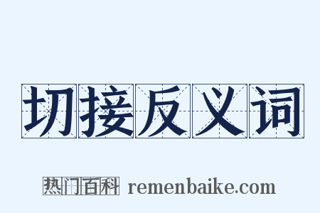 切接反义词是什么意思的图片